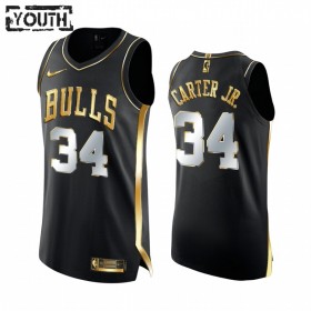 Dres Chicago Bulls Wendell Carter Jr. 34 2020-21 Crna Golden Edition Swingman - Dječji